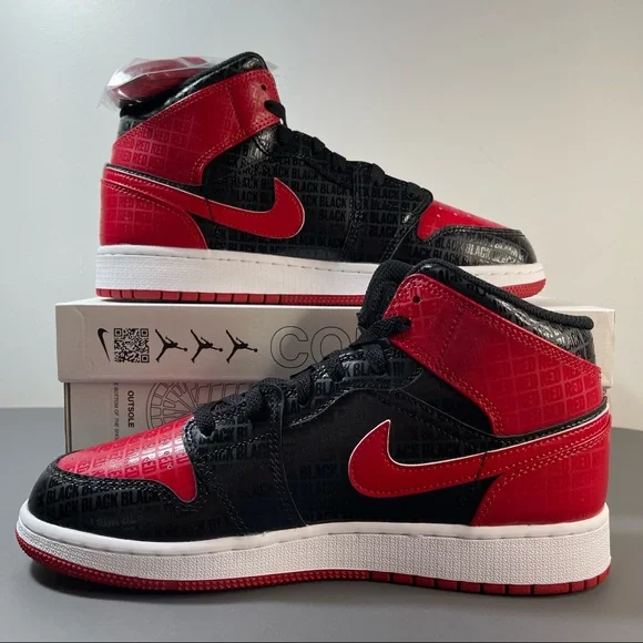 Jordan 1 Mid Bred - Picture 2 of 5